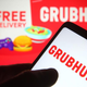 grubhub logo on phone